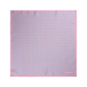 Viola Milano - Micro Pattern Silk Pocket Square - Pink - Handmade in Italy - Luxury Exclusive Collection
