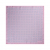 Viola Milano - Micro Pattern Silk Pocket Square - Pink - Handmade in Italy - Luxury Exclusive Collection