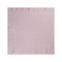Viola Milano - Micro Stirrups Silk Pocket Square - Pink - Handmade in Italy - Luxury Exclusive Collection