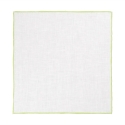Viola Milano - Classic Linen Pocket Square - Lime - Handmade in Italy - Luxury Exclusive Collection