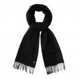 Viola Milano - Double Face Zibellino Cashmere Scarf - Dark Grey Mix - Handmade in Italy - Luxury Exclusive Collection