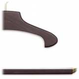 Viola Milano - Limited Wood Trousers Hanger - Dark Wood (Set Of 8) - Handmade in Italy - Luxury Exclusive Collection