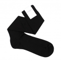 Viola Milano - Solid Over-the-Calf Socks - Black - Handmade in Italy - Luxury Exclusive Collection