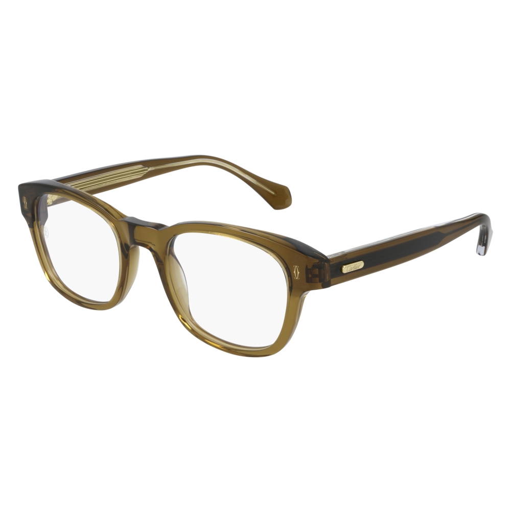 Cartier Square Black Composite Golden Platinum Finish Gray