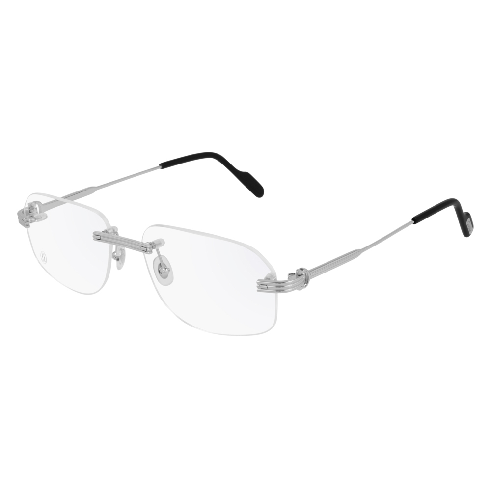 Cartier Optical Glasses CT0228O Silver Cartier Eyewear