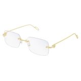 Cartier - Optical Glasses CT0162O - Gold - Cartier Eyewear