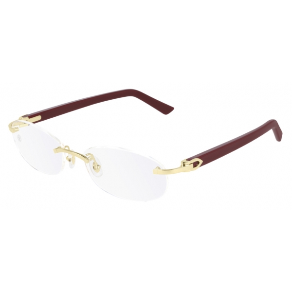 Cartier - Optical Glasses CT0056O - Burgundy - Cartier Eyewear