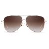 DITA - Moddict - Oro Bianco Marrone Scuro - DTS144 - Occhiali da Sole - DITA Eyewear