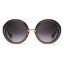 DITA - Micro-Round - Nero Oro Giallo - DTS406 - Occhiali da Sole - DITA Eyewear