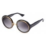 DITA - Micro-Round - Black Yellow Gold - DTS406 - Sunglasses - DITA Eyewear