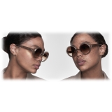 DITA - Micro-Round - Clear Black Rhodium - DTS406 - Sunglasses - DITA Eyewear