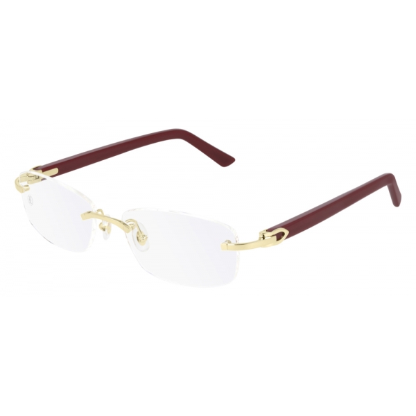 Cartier - Optical Glasses CT0048O - Burgundy - Cartier Eyewear