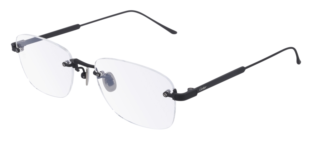 Cartier Optical Glasses CT0228O Black Cartier Eyewear Avvenice