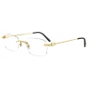 Cartier - Optical Glasses CT0050O - Gold - Cartier Eyewear