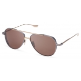 DITA - Subsystem - Antique Silver Dark Brown - DTS141 - Sunglasses - DITA Eyewear