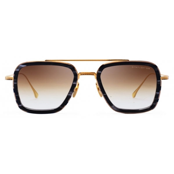 DITA - Flight .006 - Black Yellow Gold Brown - 7806 - Sunglasses - DITA Eyewear