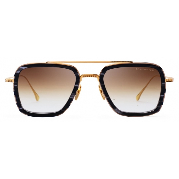 DITA - Flight .006 - Black Yellow Gold Brown - 7806 - Sunglasses