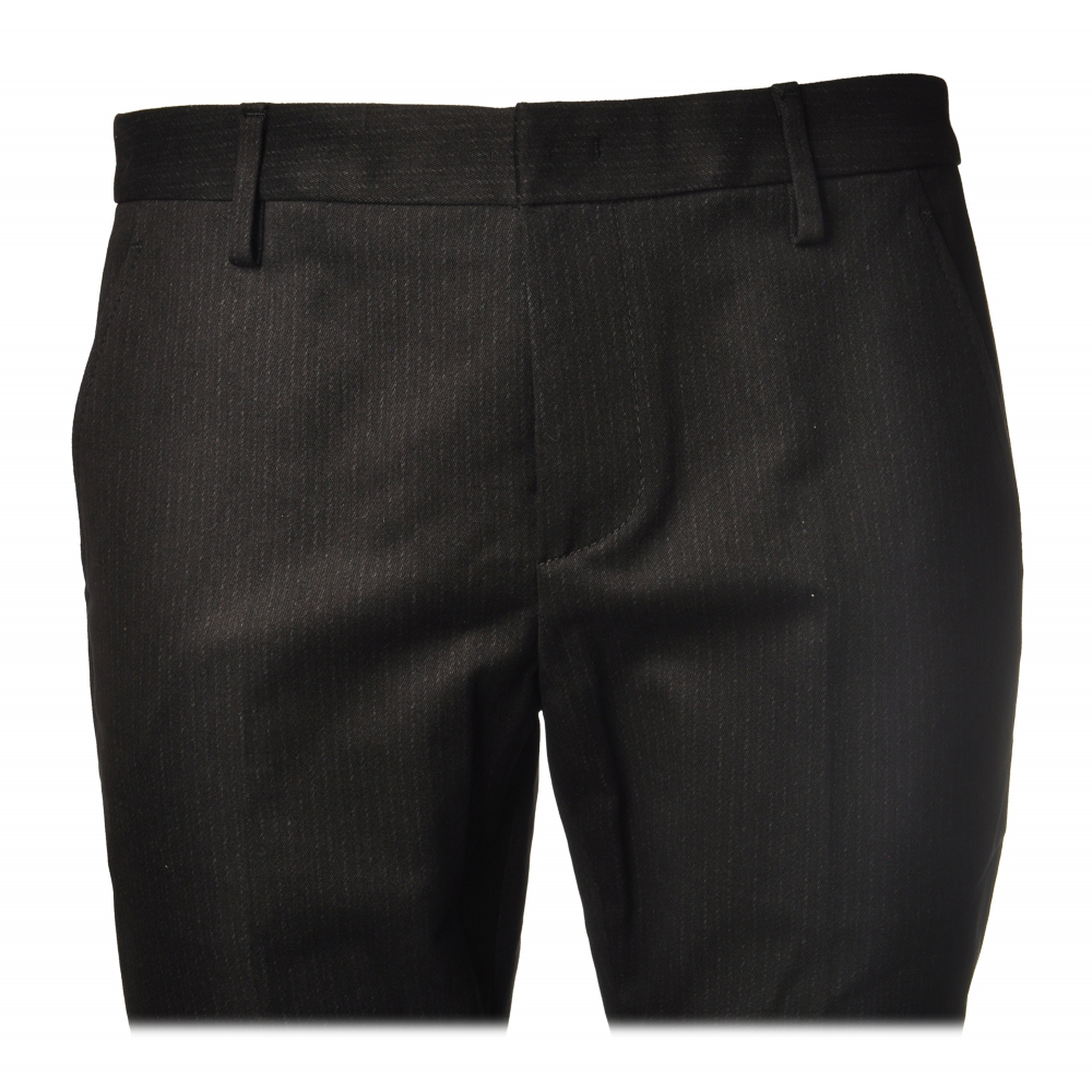 Dondup - Trousers Gaubert Model - Black - Trousers - Luxury Exclusive ...