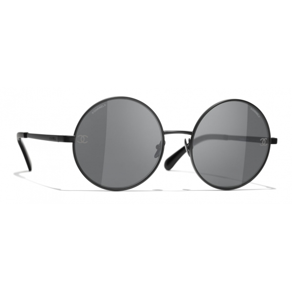 Chanel - Round Sunglasses - Black - Chanel Eyewear