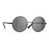 Chanel - Round Sunglasses - Black - Chanel Eyewear