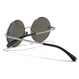 Chanel - Round Sunglasses - Dark Silver - Chanel Eyewear