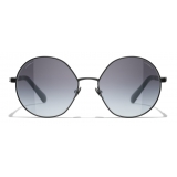 Chanel - Round Sunglasses - Black - Chanel Eyewear