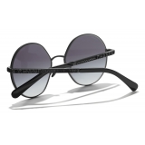 Chanel - Round Sunglasses - Black - Chanel Eyewear