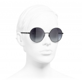 Chanel - Round Sunglasses - Black - Chanel Eyewear