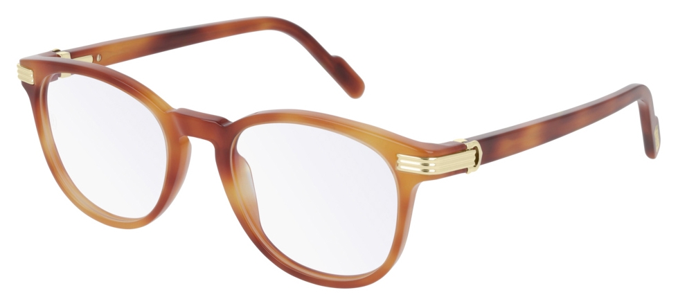 Cartier Optical Glasses CT0221O Havana Cartier Eyewear