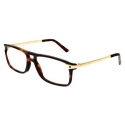 Cartier - Occhiali da Vista CT0079O - Oro Tartaruga - Cartier Eyewear