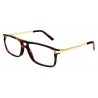 Cartier - Optical Glasses CT0079O - Gold Tortoiseshell - Cartier Eyewear