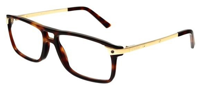 Cartier Optical Glasses CT0079O Gold Tortoiseshell Cartier Eyewear Avvenice