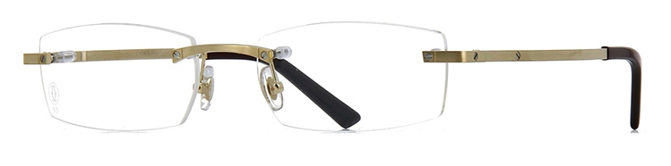 Cartier Optical Glasses CT0087O Gold Cartier Eyewear Avvenice