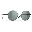 Chanel - Round Sunglasses - Black - Chanel Eyewear