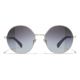 Chanel - Round Sunglasses - Gold - Chanel Eyewear