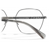 Chanel - Round Sunglasses - Dark Silver - Chanel Eyewear