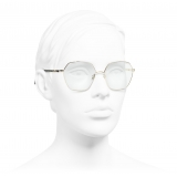 Chanel - Round Sunglasses - Gold - Chanel Eyewear