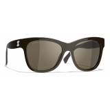 Chanel - Square Sunglasses - Brown - Chanel Eyewear