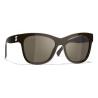 Chanel - Occhiali da Sole Quadrati - Marrone - Chanel Eyewear