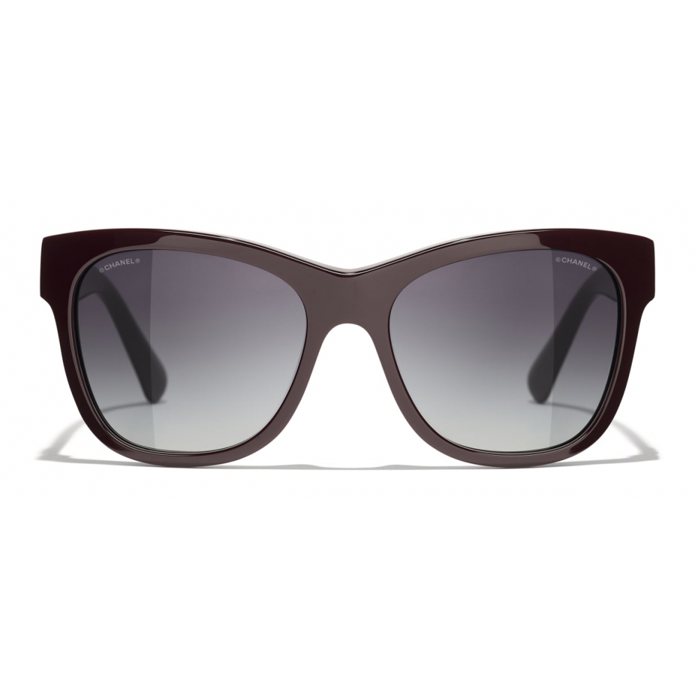 Chanel - Square Sunglasses - Burgundy - Chanel Eyewear - Avvenice