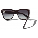 Chanel - Square Sunglasses - Burgundy - Chanel Eyewear