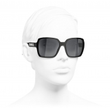 Chanel - Square Sunglasses - Black - Chanel Eyewear