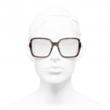 Chanel - Occhiali da Sole Quadrati - Rosa Tartaruga - Chanel Eyewear