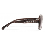 Chanel - Square Sunglasses - Pink Tortoise - Chanel Eyewear