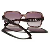 Chanel - Square Sunglasses - Pink Tortoise - Chanel Eyewear