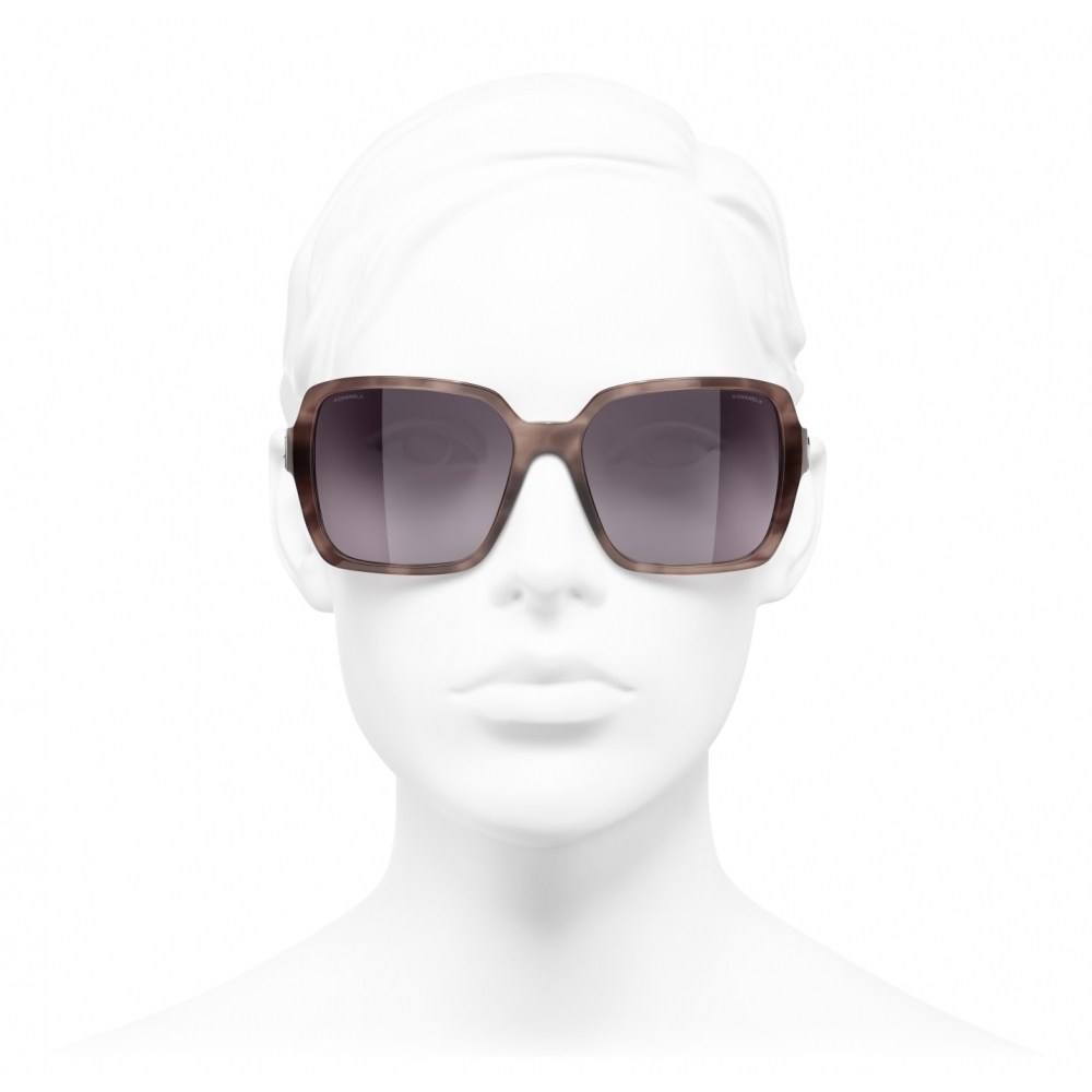 Chanel - Square Sunglasses - Pink Tortoise - Chanel Eyewear - Avvenice