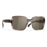 Chanel - Square Sunglasses - Beige Tortoise - Chanel Eyewear