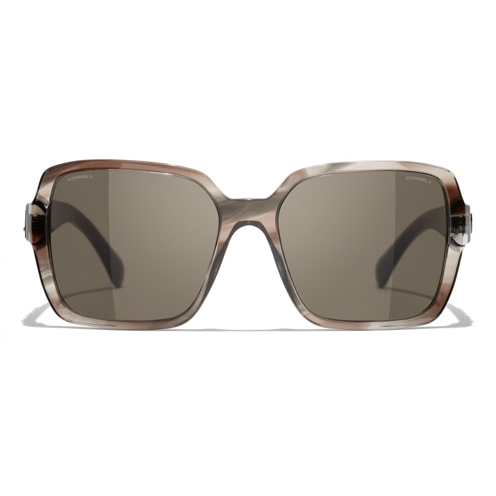 Chanel - Square Sunglasses - Beige Tortoise - Chanel Eyewear