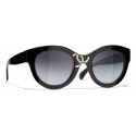 Chanel - Butterfly Sunglasses - Black - Chanel Eyewear