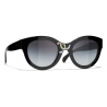 Chanel - Occhiali da Sole a Farfalla - Nero - Chanel Eyewear